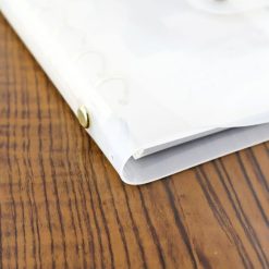 Mind Wave Bine A6 Clear Ring Binder - Milky White