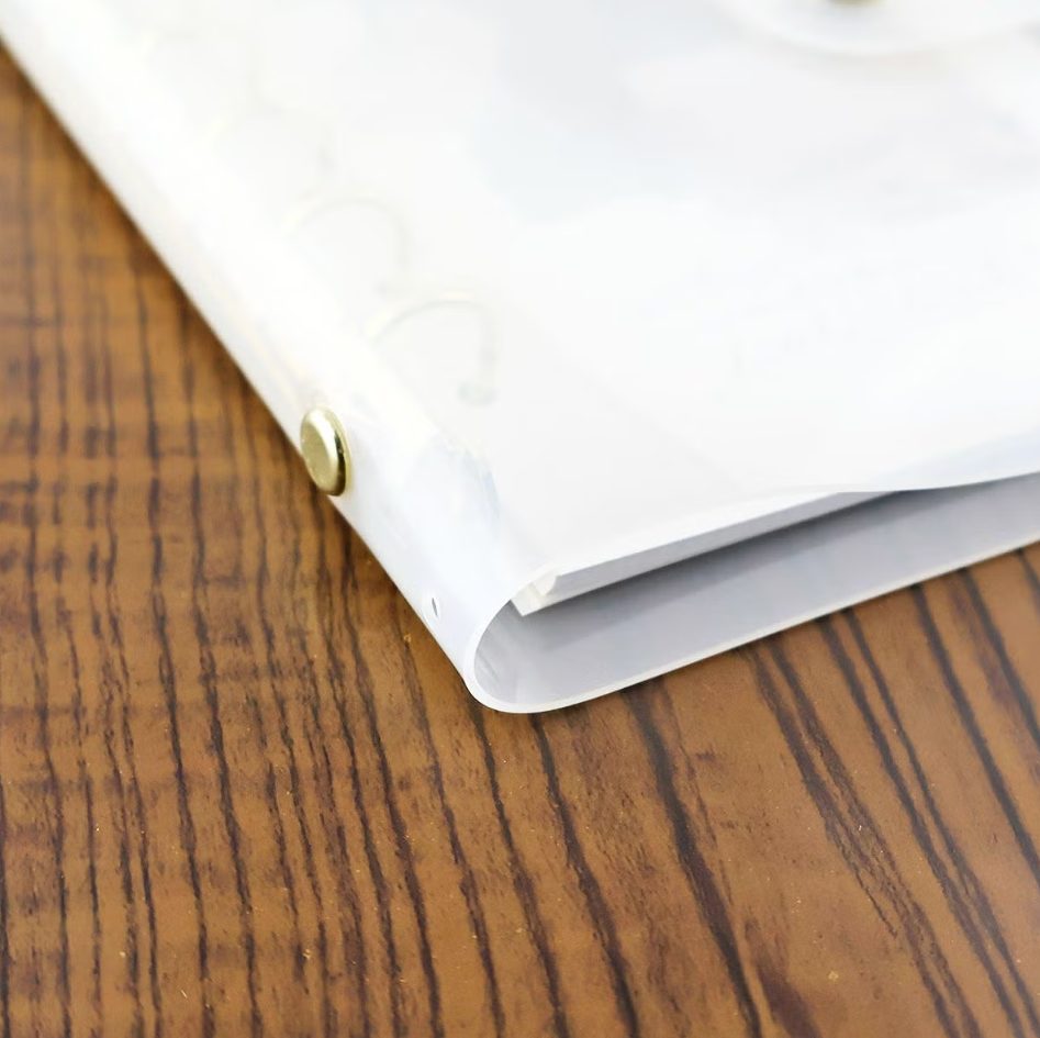 Mind Wave Bine A6 Clear Ring Binder - Milky White