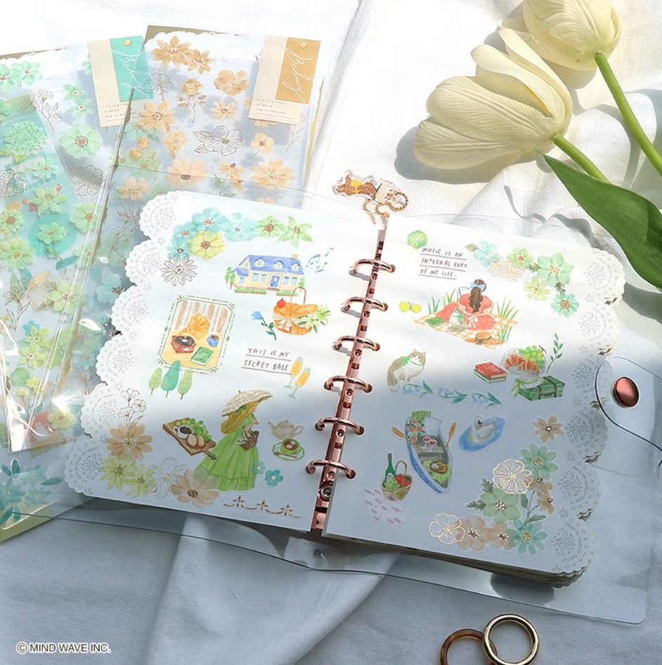 Mind Wave Bine A6 Clear Ring Binder - Rose Pink