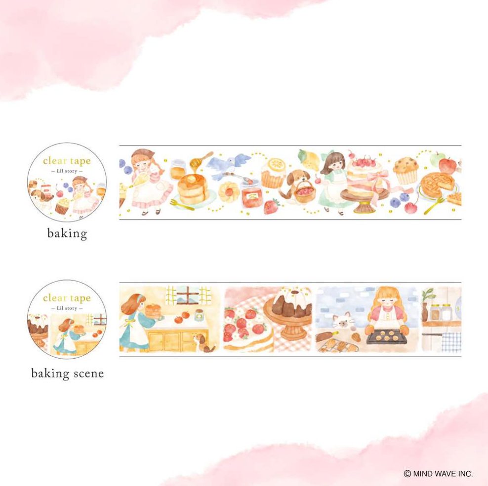 Mind Wave Clear Tape Lil Story - Baking - Image 2