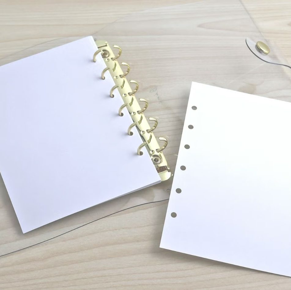 Mind Wave Refill Paper for Bine A6 Ring Binder - Plain