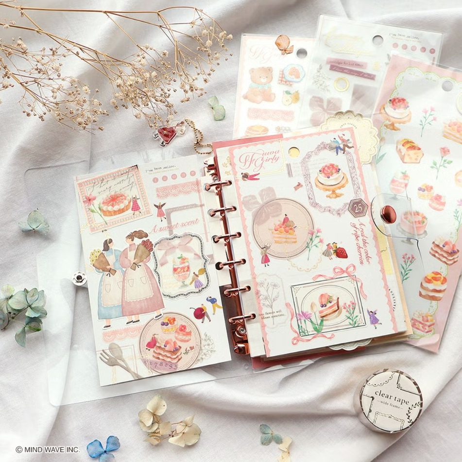 Mind Wave Refill Paper for Bine A6 Ring Binder - Sticker Release