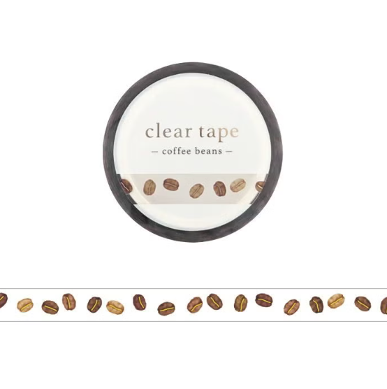 Mind Wave Slim Clear Tape - Coffee Beans