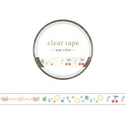 Mind Wave Slim Clear Tape - Pop Colour Cherries Etc.