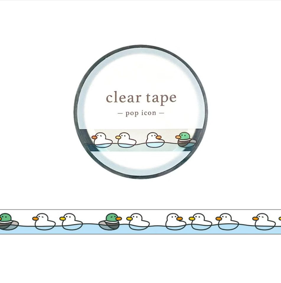 Mind Wave Slim Clear Tape - Pop Colour Duck