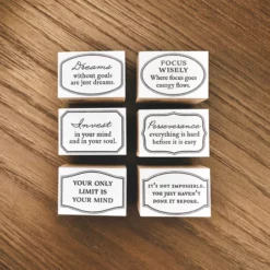 Blinks of Life Rubber Stamps: Mini Vintage Frames with Quotes