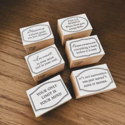 Blinks of Life Rubber Stamps: Mini Vintage Frames with Quotes