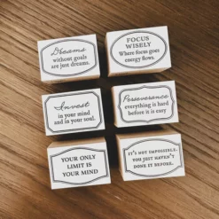 Blinks of Life Rubber Stamps: Mini Vintage Frames with Quotes