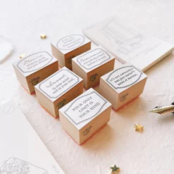 Blinks of Life Rubber Stamps: Mini Vintage Frames with Quotes