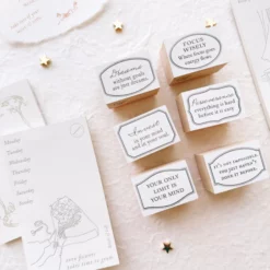 Blinks of Life Rubber Stamps: Mini Vintage Frames with Quotes