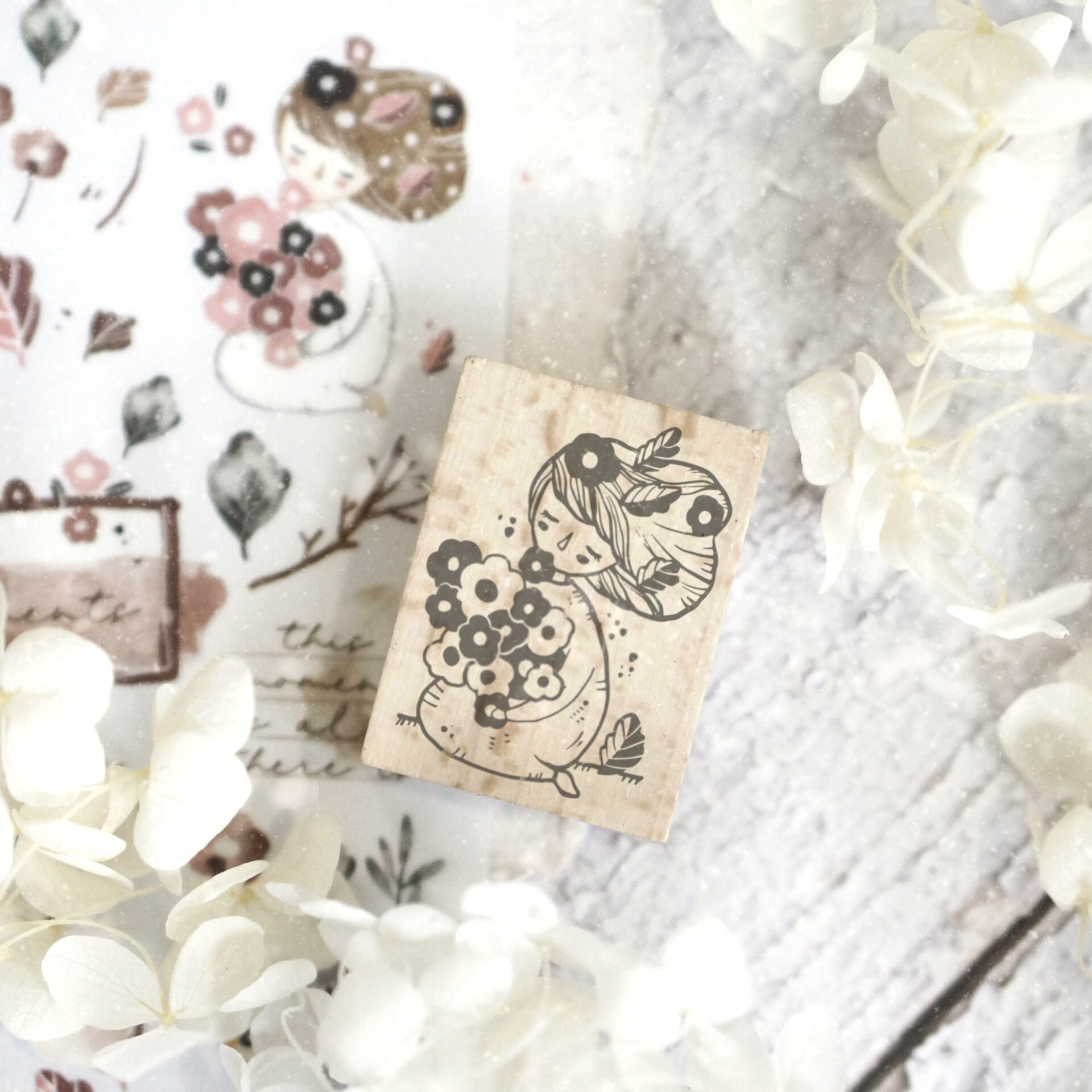 Black Milk Project Moments II Rubber Stamps - Flowers