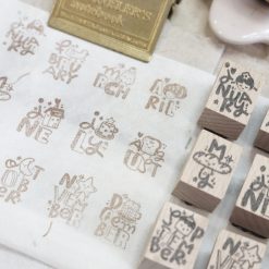 Black Milk Project This Moment - Twelve Months Rubber Stamps