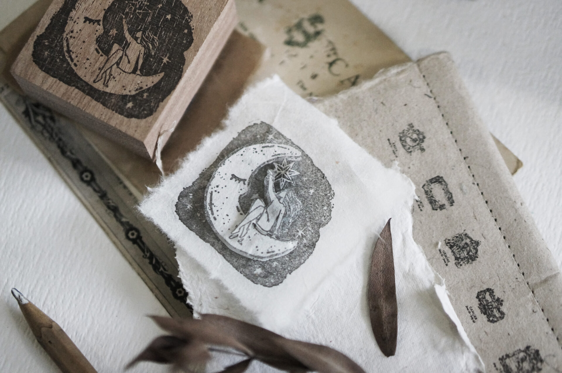 Black Milk Project Prayer Rubber Stamp - Moon