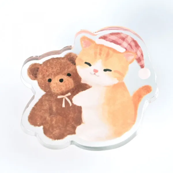 NB Wanova Mattari Animals 2-way Acrylic Clip - Cat