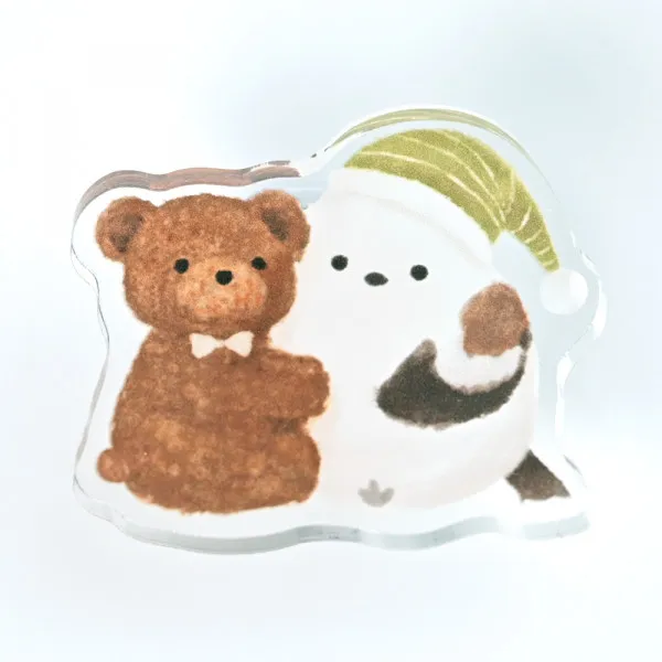 NB Wanova Mattari Animals 2-way Acrylic Clip - Shimaenaga