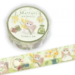 NB Wanova Mattari Animals Washi Tape - Momonga