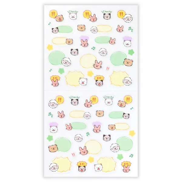 NB Wanova Speech Bubble Stickers - Animals
