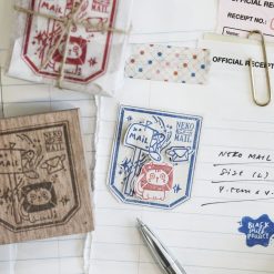 Black Milk Project Neko Mail Rubber Stamps - Mailbox