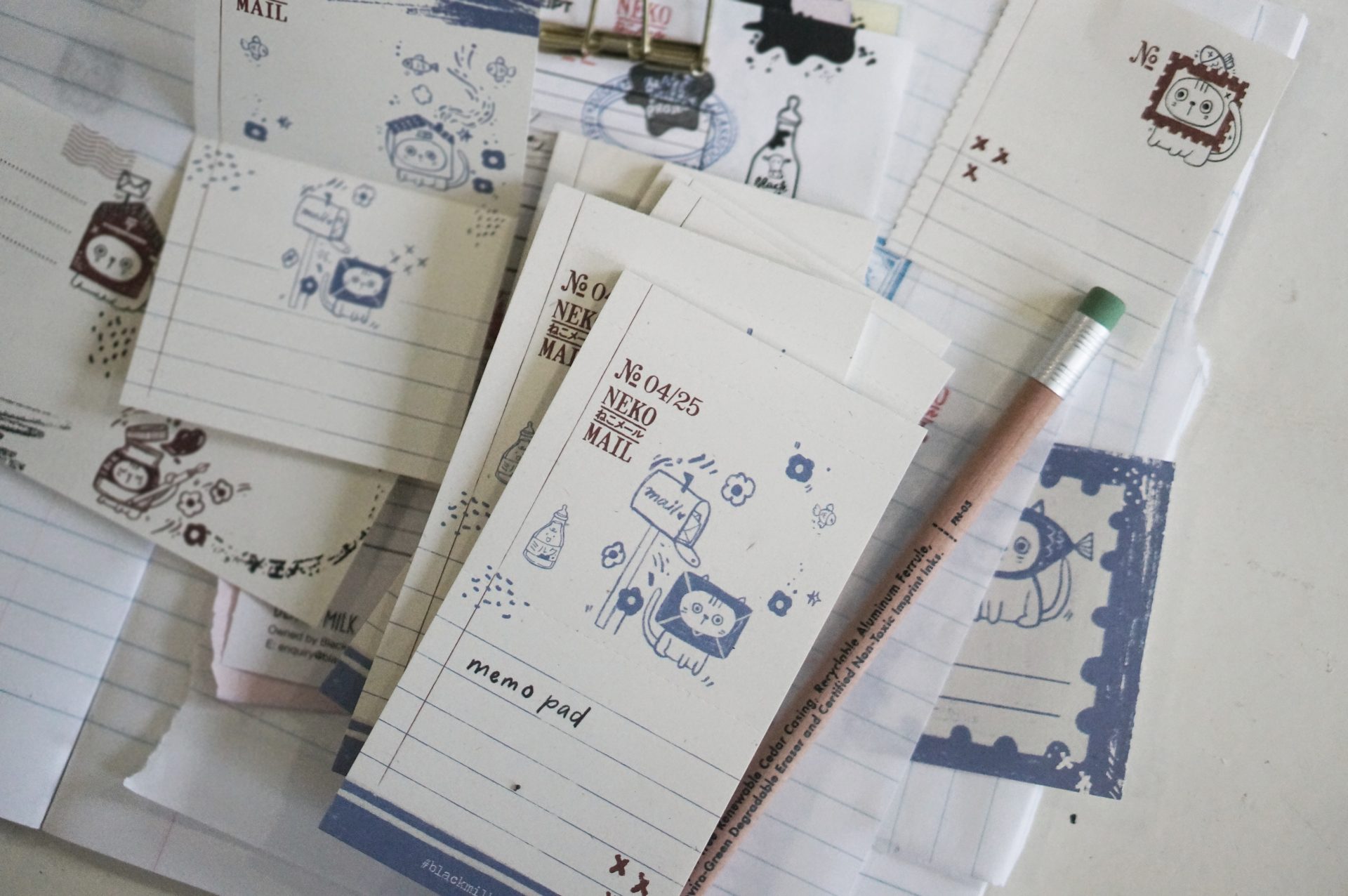 Black Milk Project Neko Mail Memo Pad
