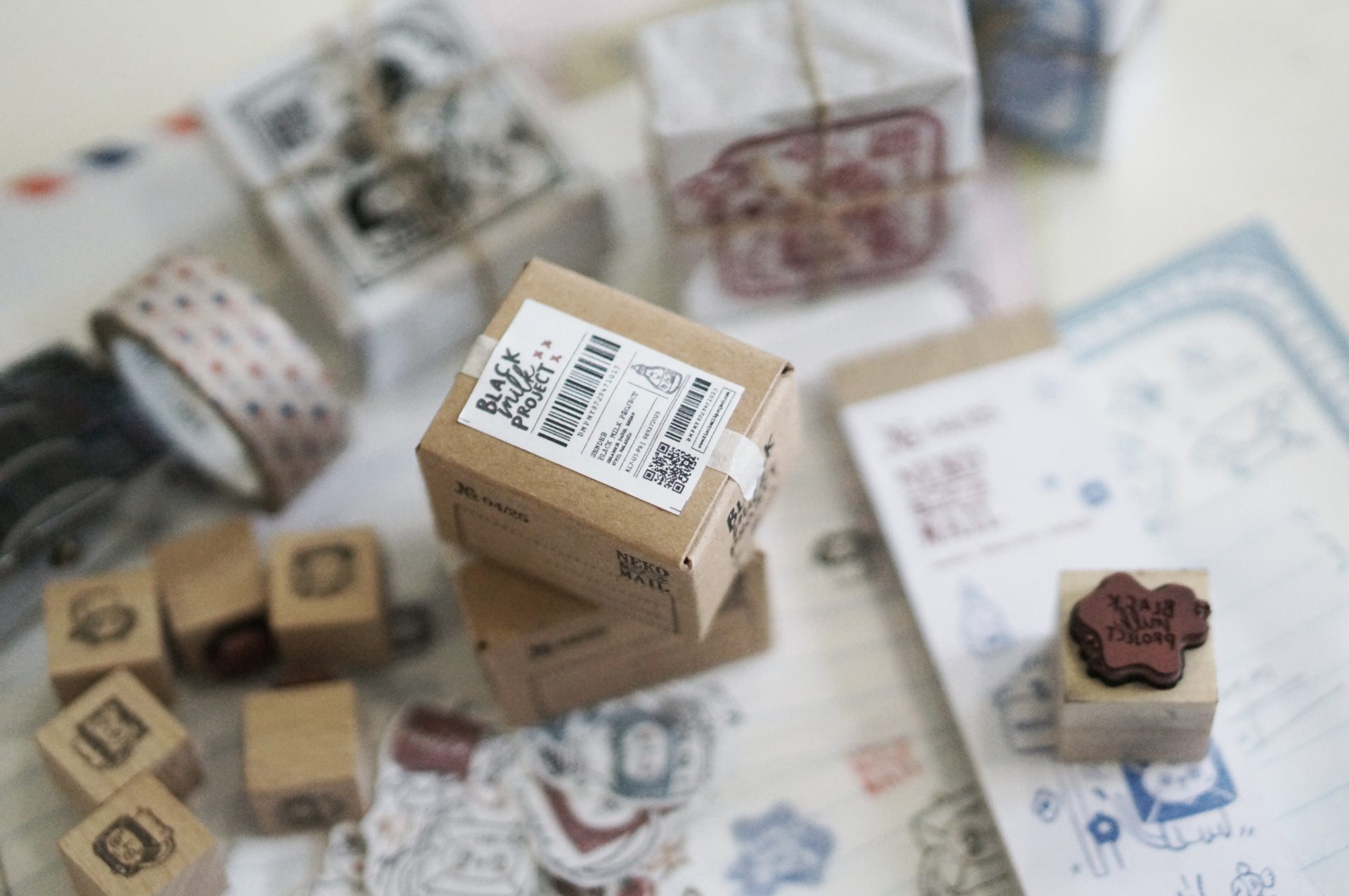 Black Milk Project Neko Mail - Mini Box Stickers + Stamp