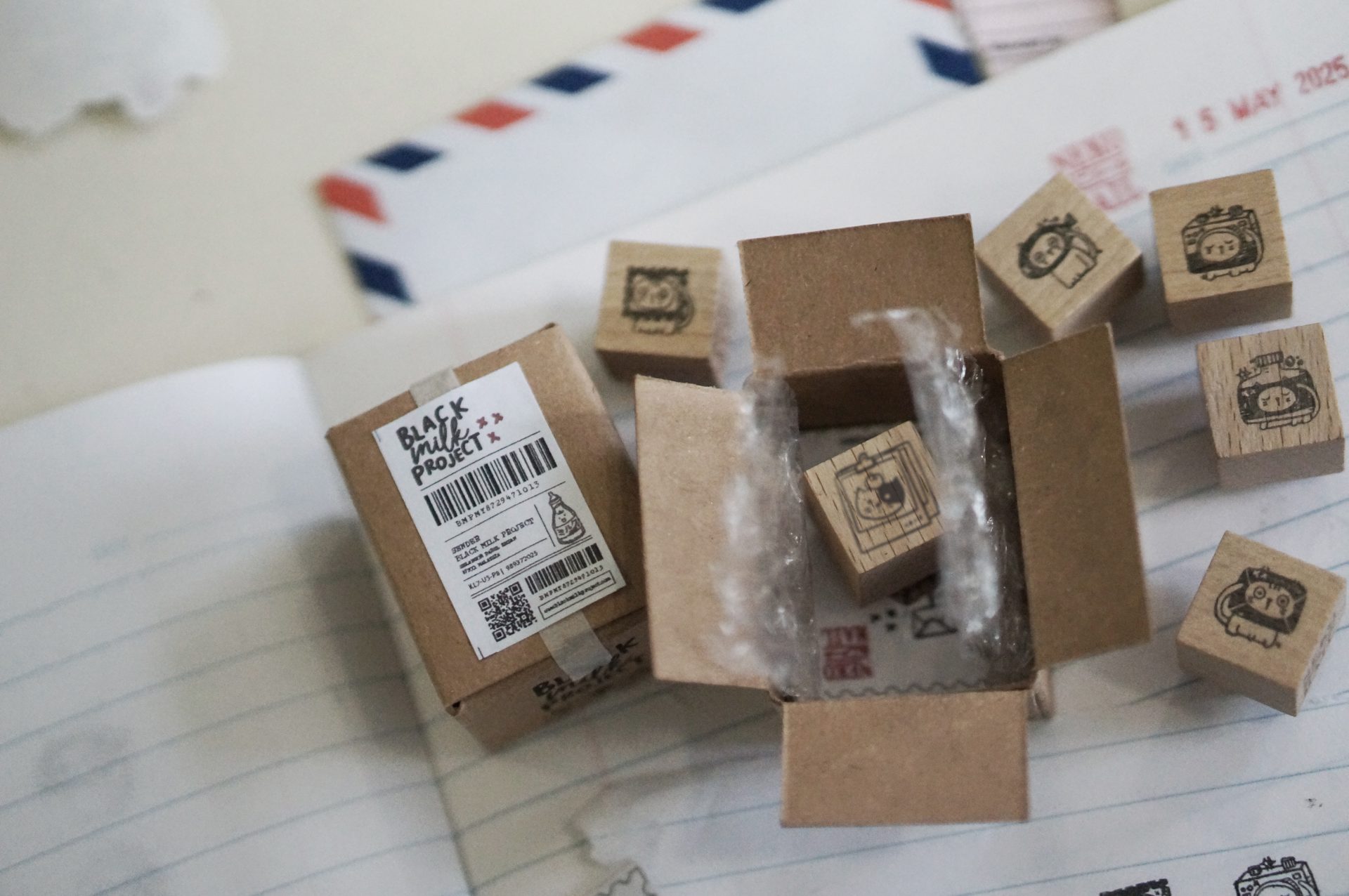 Black Milk Project Neko Mail - Mini Box Stickers + Stamp