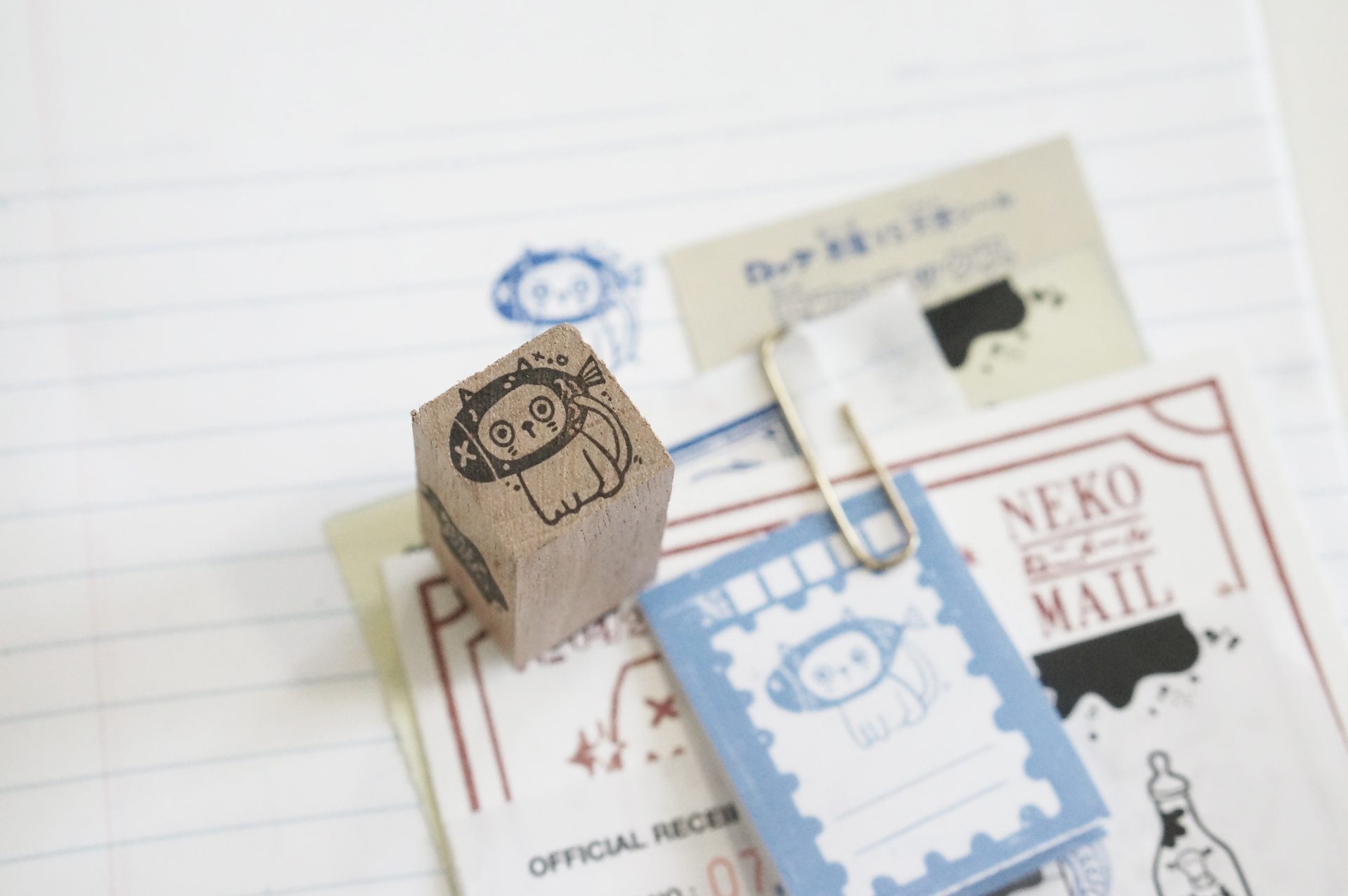 Black Milk Project Neko Mail S Rubber Stamps - Fish