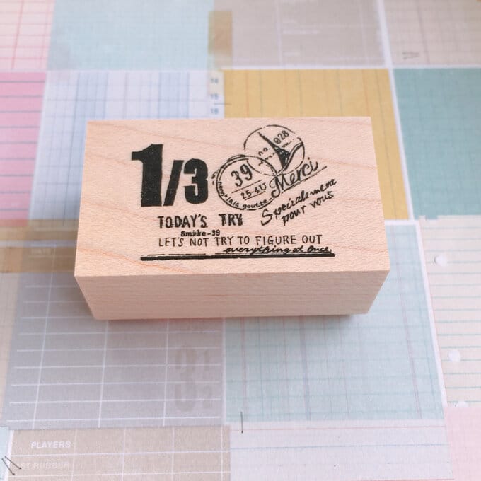 Nonnlala Rubber Stamp - Postmark Merci