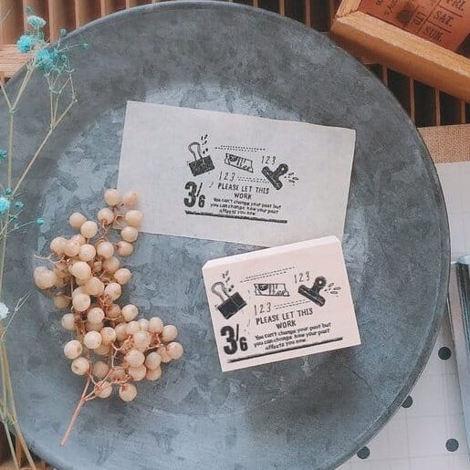 Nonnlala Rubber Stamp - 3/6 Clip