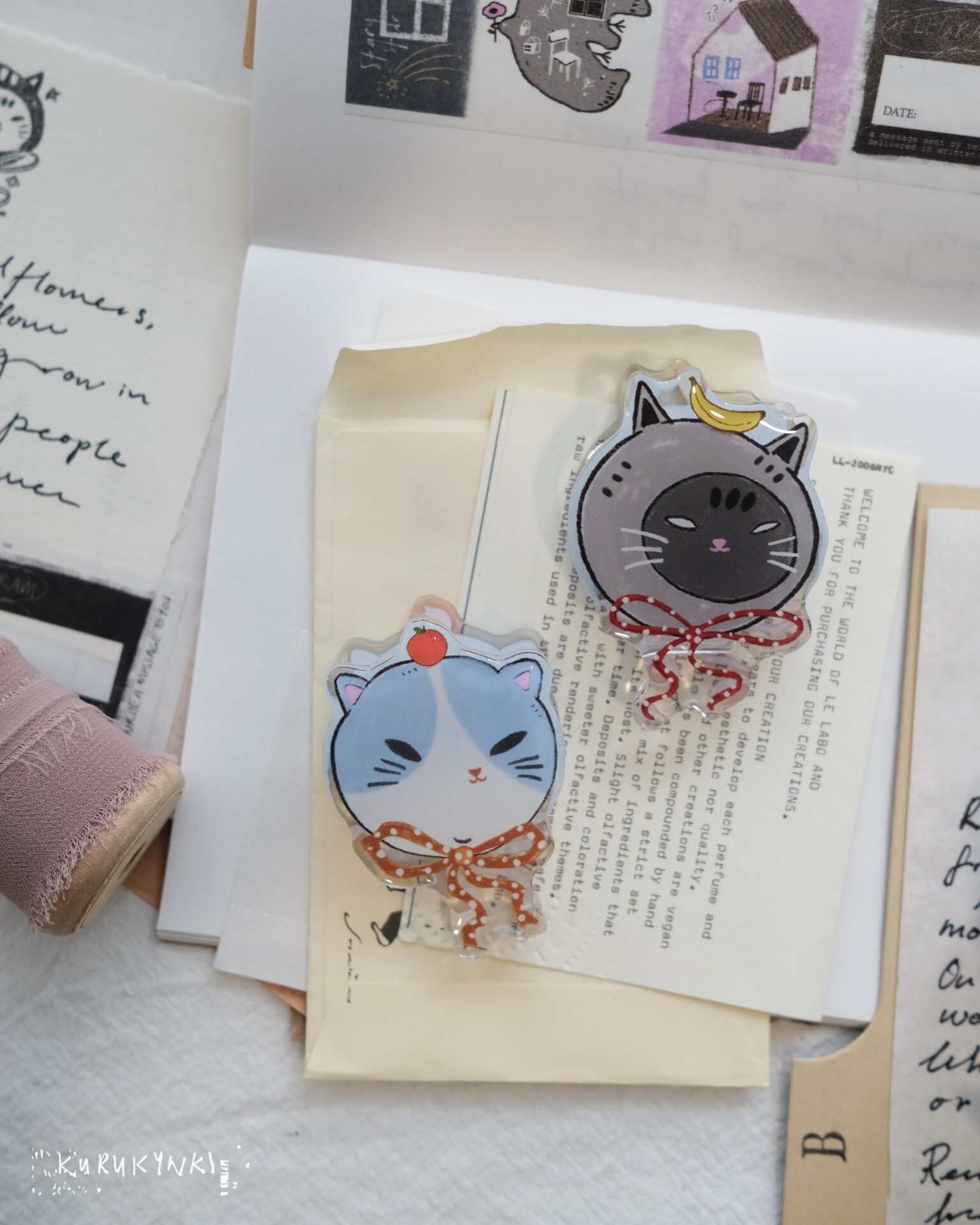 Kurukynki NonChalant Collection - Non-Cats Acrylic Clips
