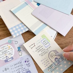 Molinta Memo Paper - Misty Blue-Purple Grid (M5)
