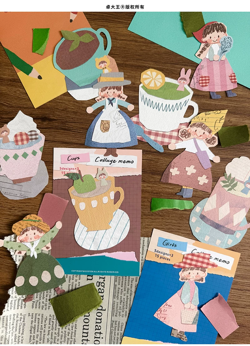 Molinta Die-Cut Memo Sheets - Cups