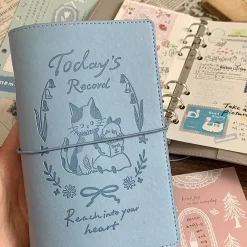 Molinta PU Ring Binder Cover - Grey-Blue Cat (M5)