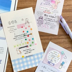 Molinta Memo Paper - Misty Blue-Purple Grid (M5)