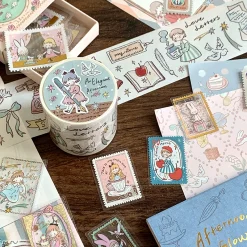 Molinta Postage Stamp Stickers - Poetry of the Afternoon