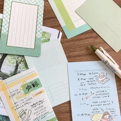 Molinta Memo Paper - Seaweed Green Grid (M5)