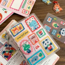 Molinta PVC Ring Binder Cover - Crayon Animals (A7)