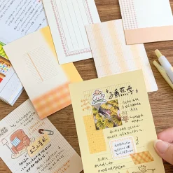 Molinta Memo Paper - Sunshine Orange Grid (M5)