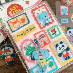 Molinta PVC Ring Binder Cover - Crayon Animals (A7)