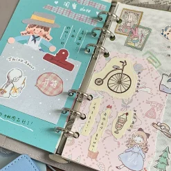 Molinta PU Ring Binder Cover - Grey-Blue Cat (M5)