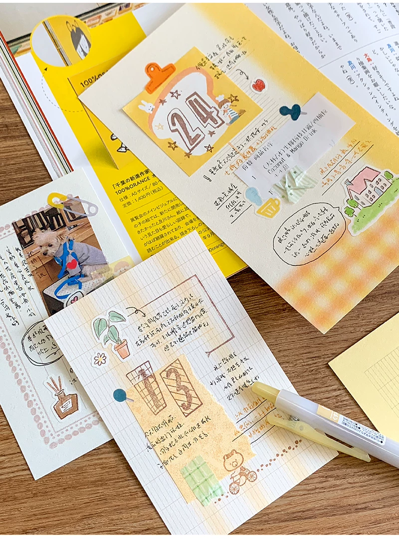 Molinta Memo Paper - Sunshine Orange Grid (M5)