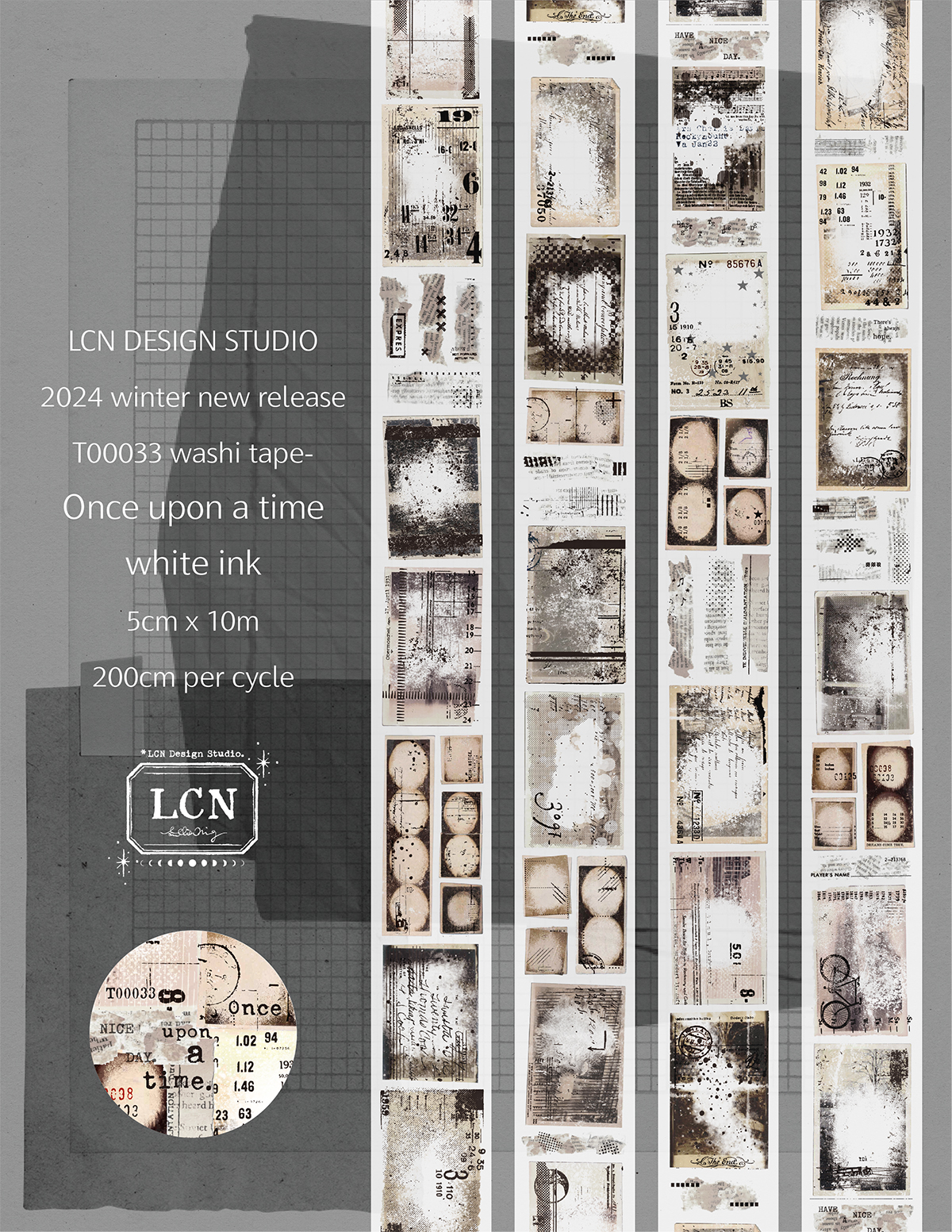 Lin Chia Ning Tape - Journey: Once Upon a Time (washi or PET) - Image 2