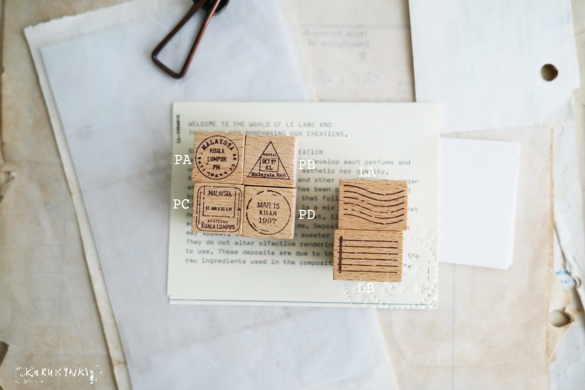 Kurukynki Rubber Stamp - Msia Postal