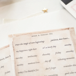 Blinks of Life Collage Stickers - Words & Phrases