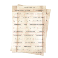 Blinks of Life Collage Stickers - Words & Phrases