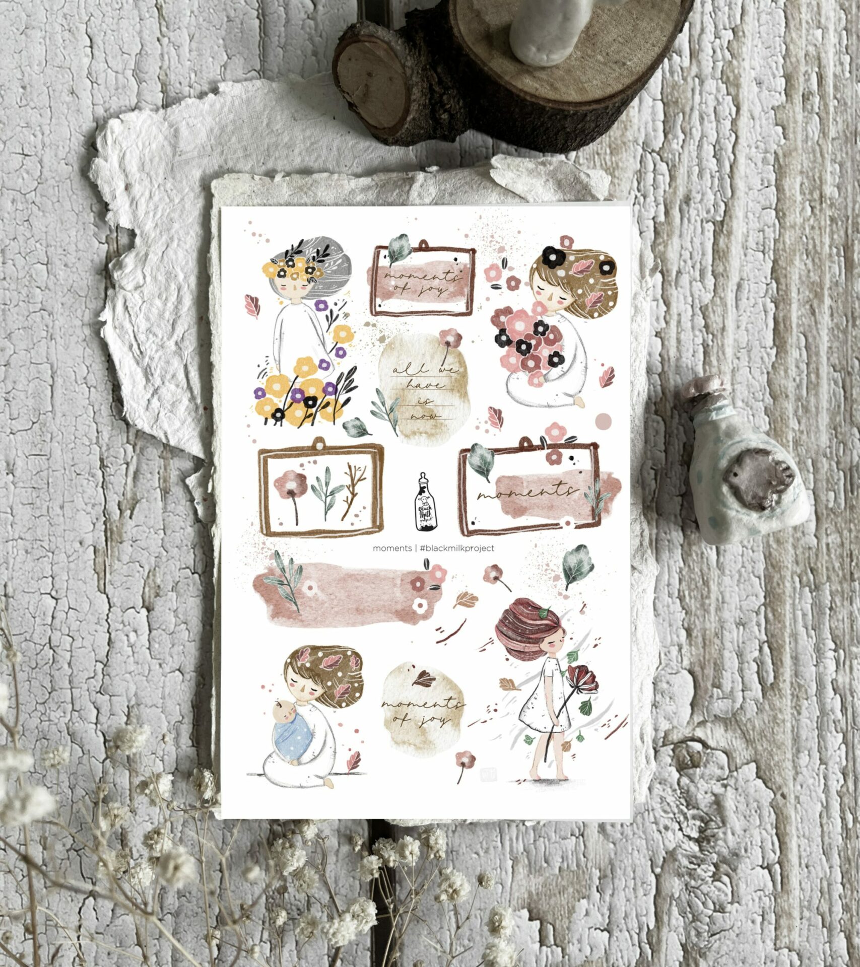 Black Milk Project Moments II Stickers