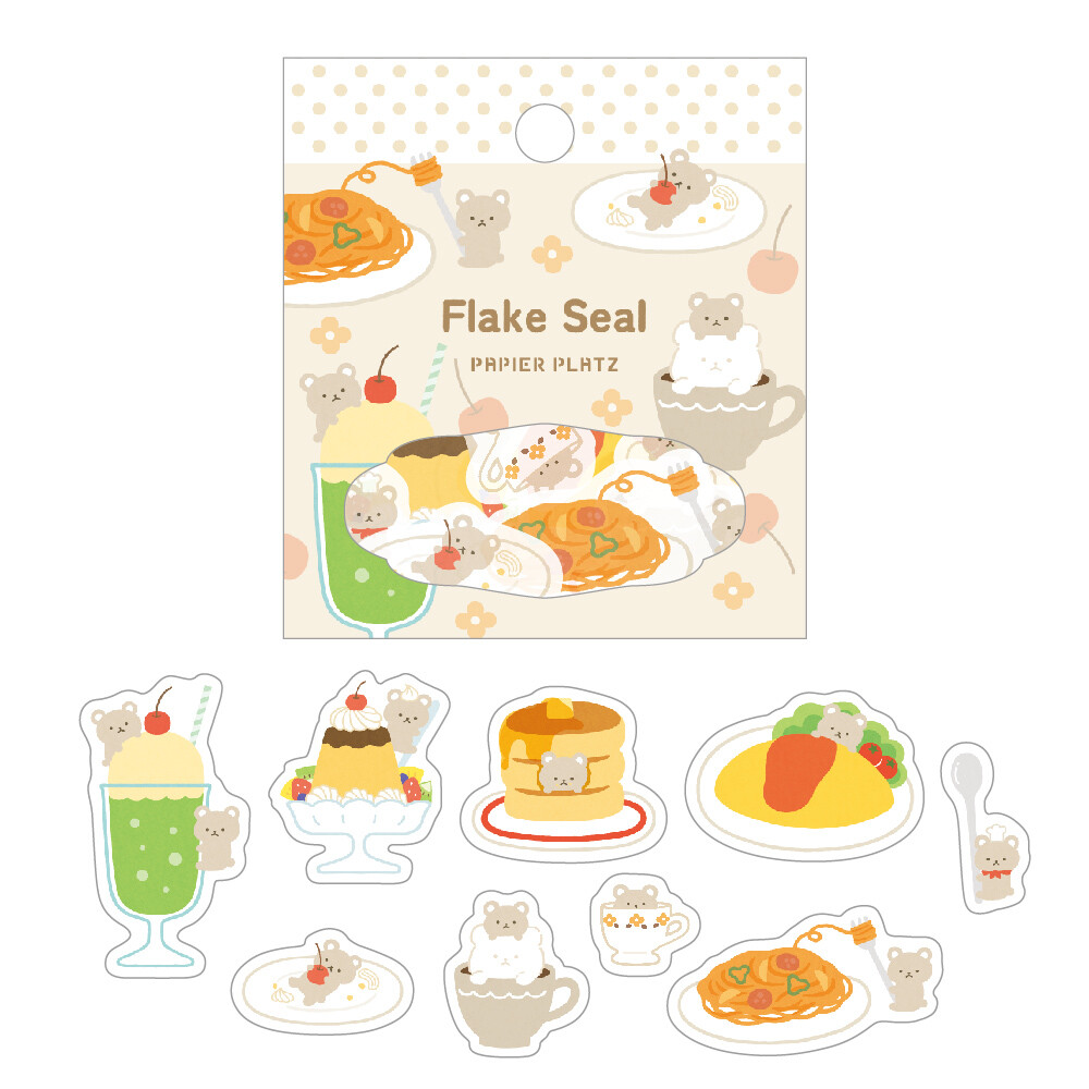 Papier Platz 'Sweeties' Flake Seal - Kuma-San Café