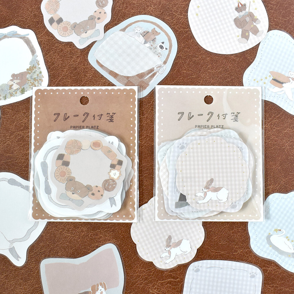 Papier Platz Tobimatsu Shoichiro Flake Sticky Notes - Motifs
