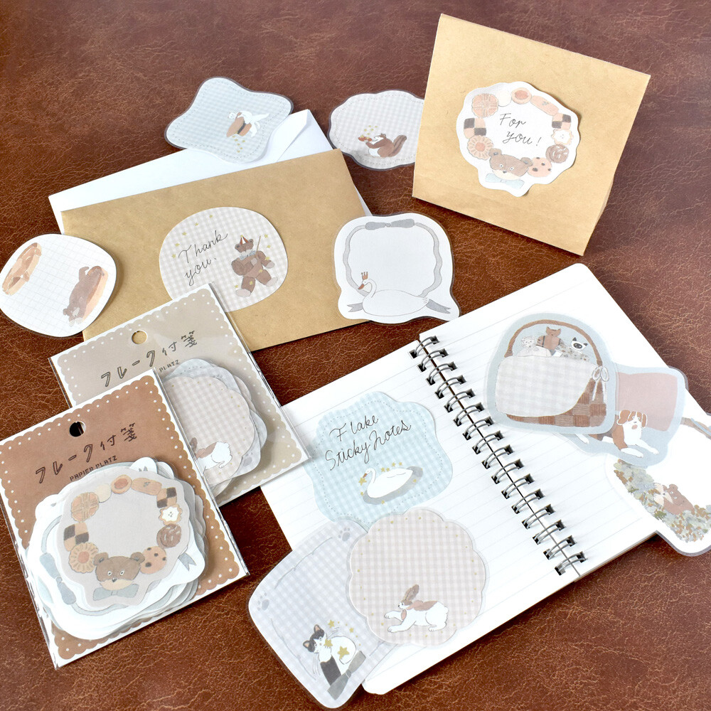 Papier Platz Tobimatsu Shoichiro Flake Sticky Notes - Motifs