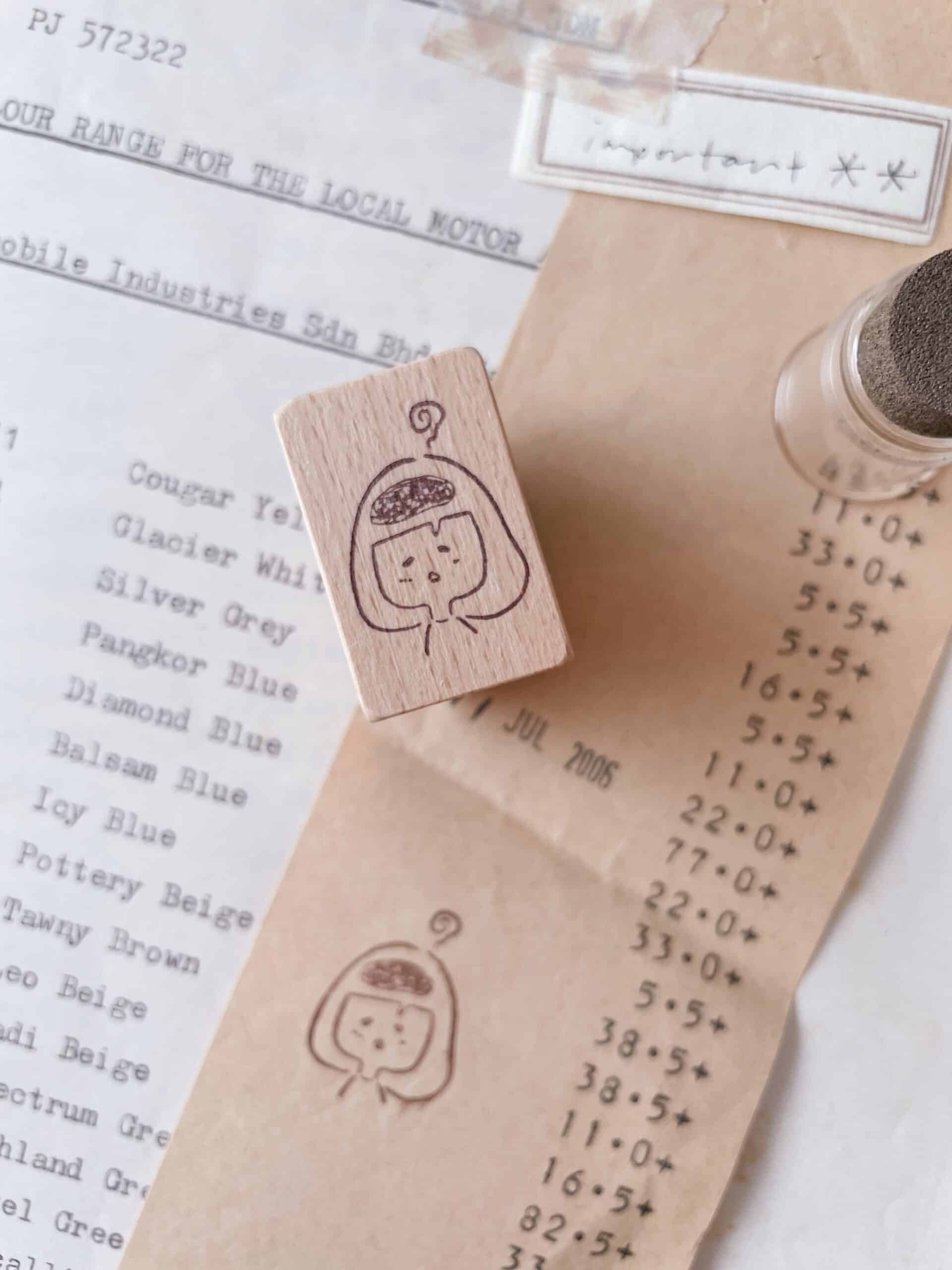 Ms Bulat Rubber stamp - Pening