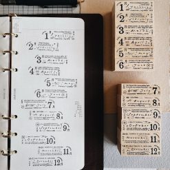 PensPapersPlanner Monthly Set Rubber Stamps